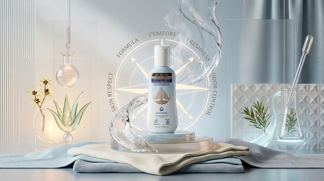 Sabonete íntimo masculino Mr. Dude GHDERMA — compare a fórmula com hamamélis, melaleuca e aloe vera antes de comprar