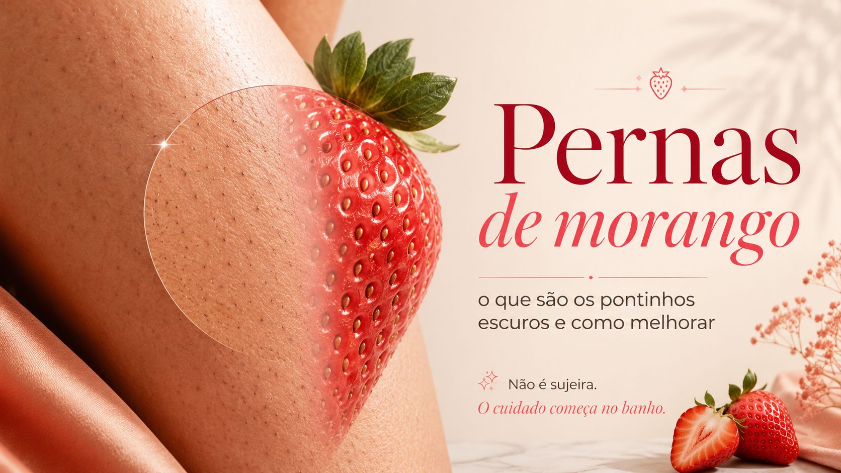 Pernas de morango: pontinhos escuros nas pernas depois da depilação, causados por folículo obstruído e foliculite