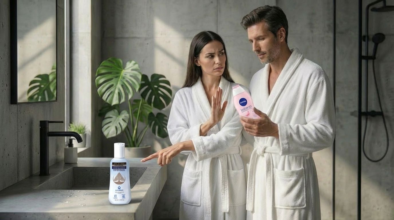 Sabonete íntimo masculino Mr. Dude GHDERMA — fórmula com pH adequado para higiene íntima masculina diária