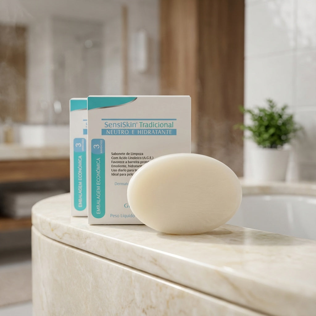 Sabonete SensiSkin Tradicional Neutro e Hidratante Pack com 3